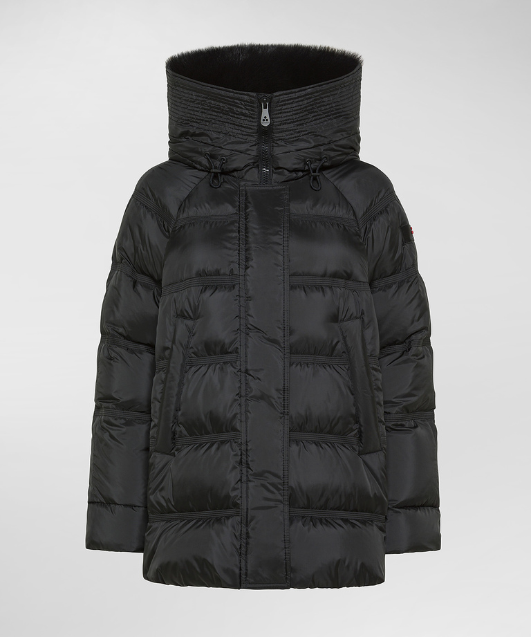 Puffer jacket with fur trim - Women's Preview | Peuterey