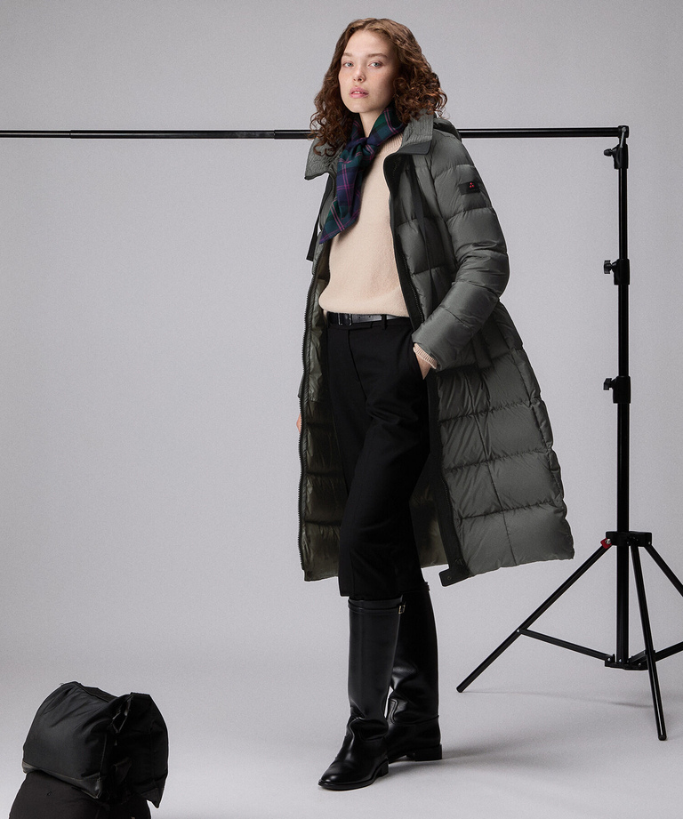 Recycled polyester long down jacket - Women's Preview | Peuterey