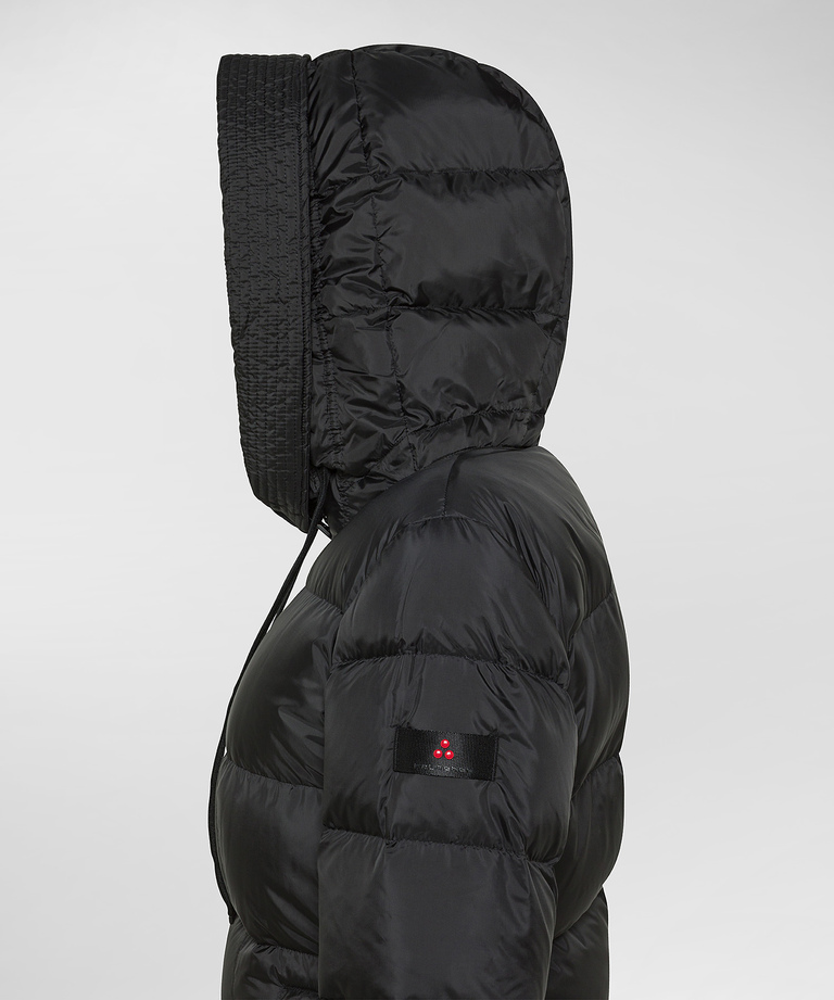 Recycled polyester long down jacket