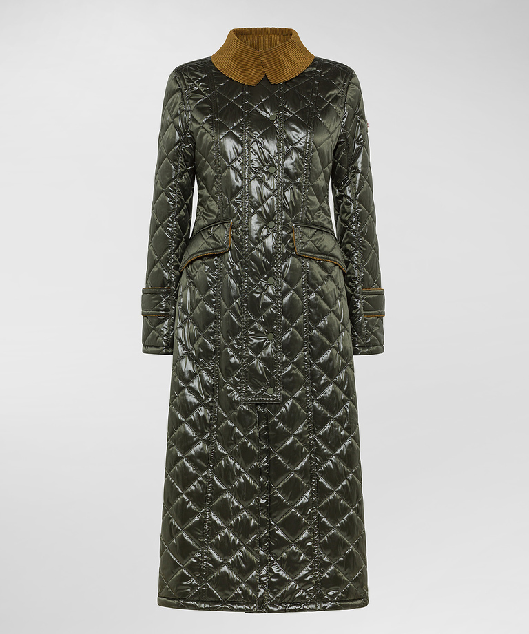 Long coat with velvet collar - Women's Preview | Peuterey