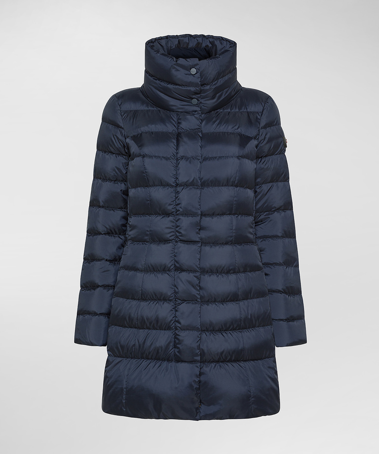 Long, slim-fit down jacket with high collar - Women's Preview | Peuterey