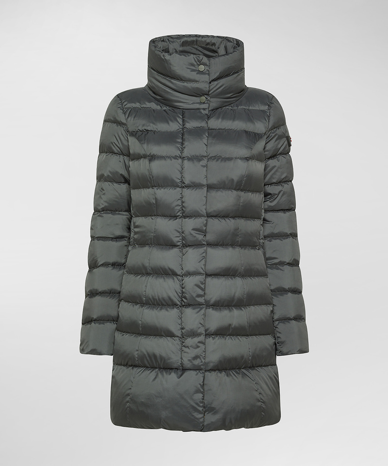 Long, slim-fit down jacket with high collar - Women's Preview | Peuterey