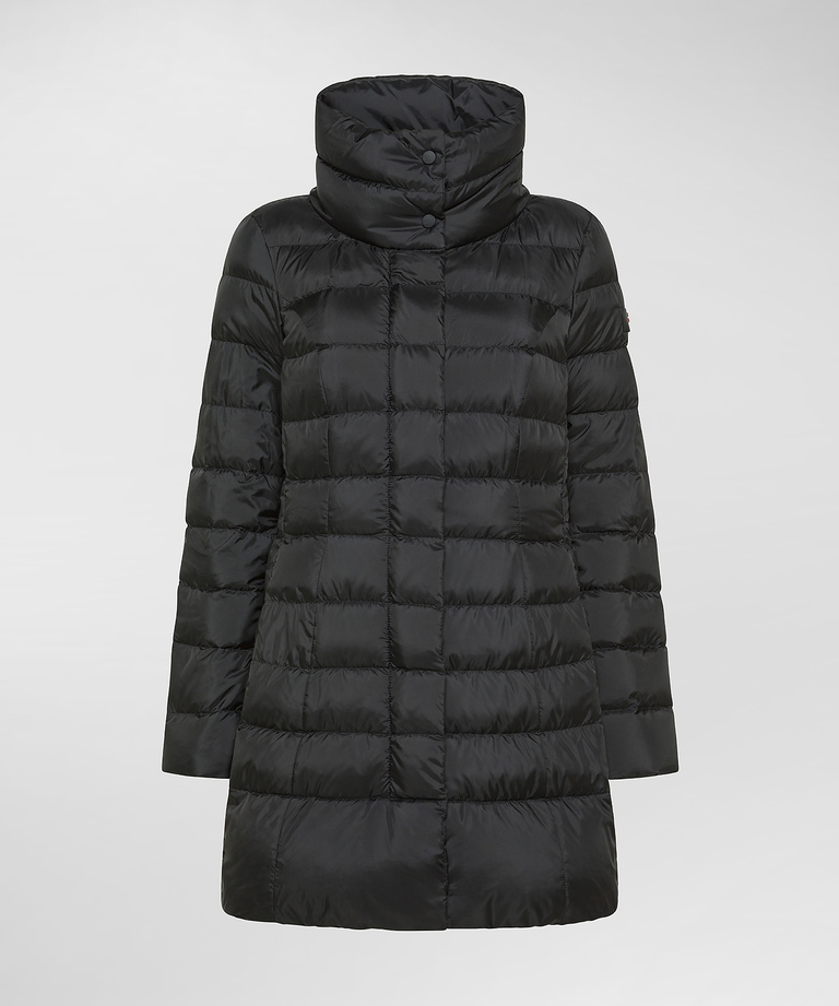 Long, slim-fit down jacket with high collar - Women's Preview | Peuterey