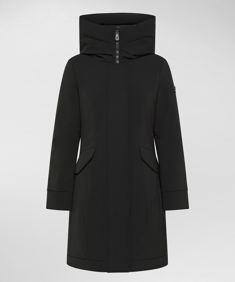 Smooth slim-fit windproof coat - Women's Preview | Peuterey