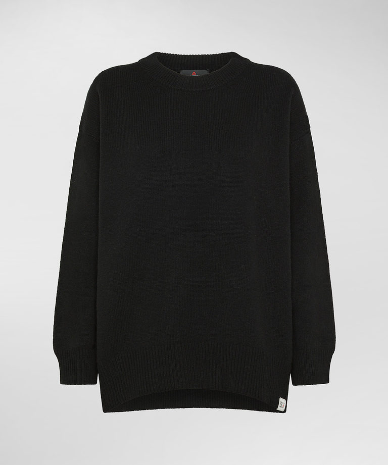 Carded wool crew-neck sweater - Clothing & accessories | Peuterey