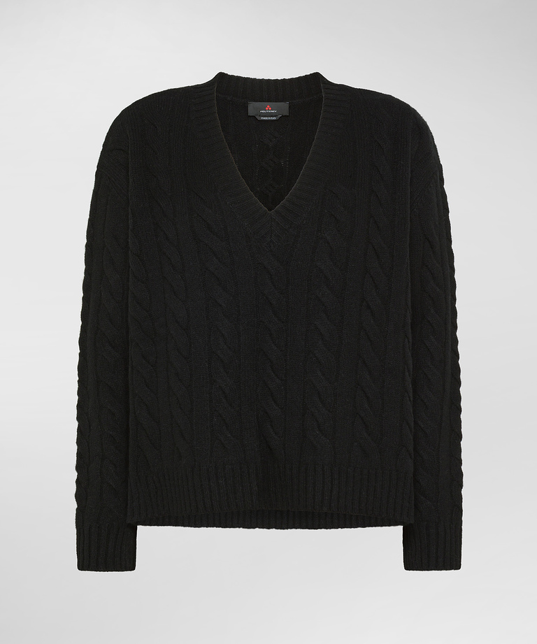 Carded wool V-neck sweater - Clothing & accessories | Peuterey