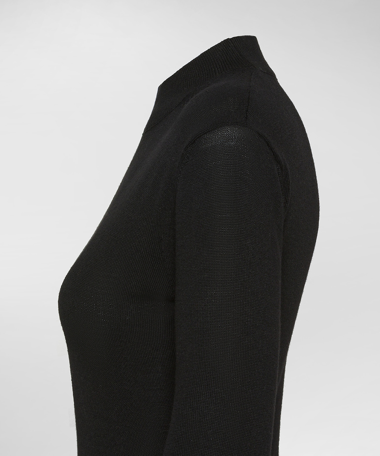 Worsted wool midi dress
