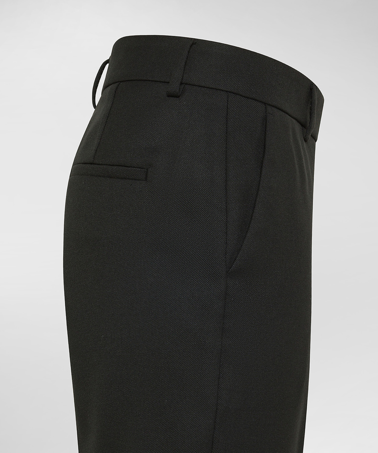 Wool blend trousers
