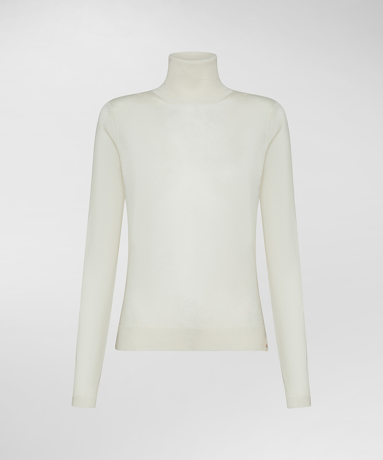 100% virgin wool mock-collared sweater - Premiere | Peuterey