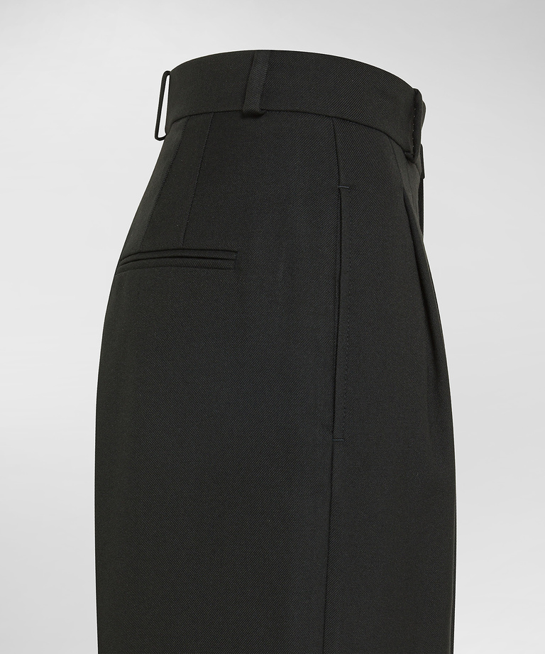 Wool blend tailored trousers