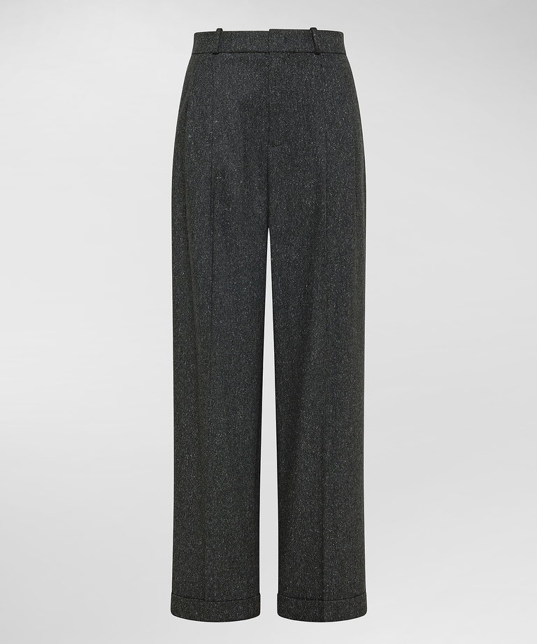 Wool twill herringbone weave trousers - Women's Preview | Peuterey