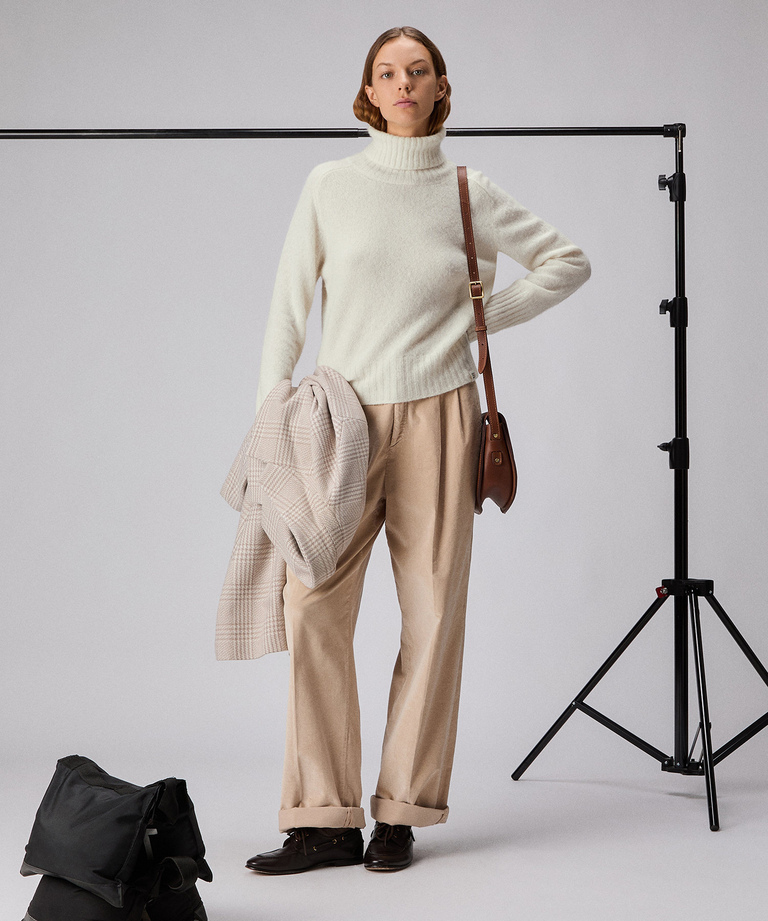 Alpaca-blend high-collar sweater - Women's Preview | Peuterey