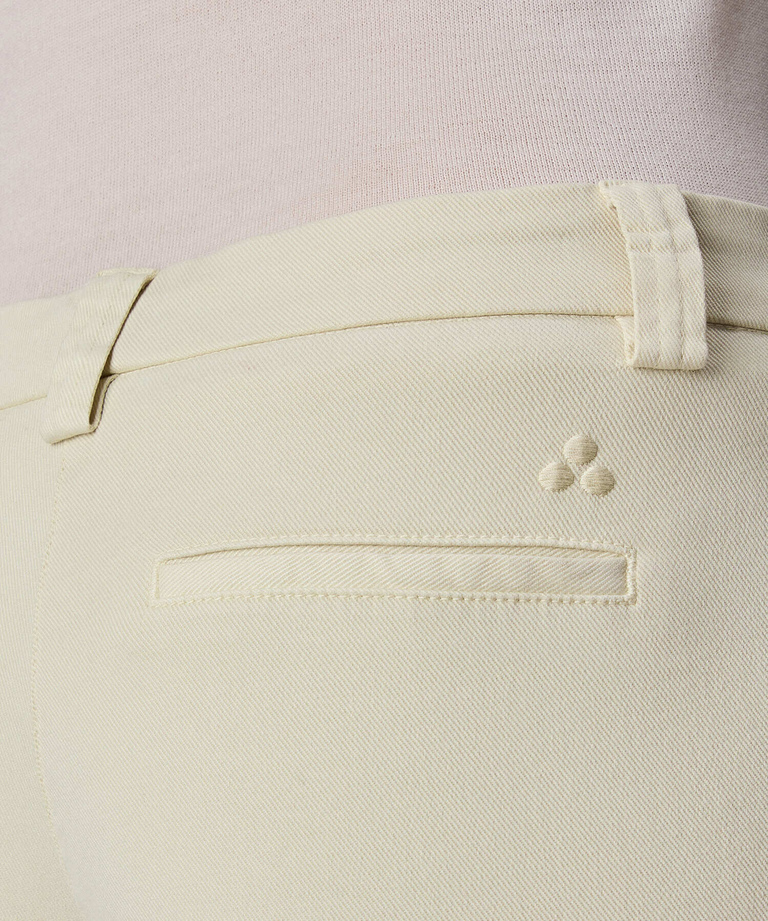 Cotton gabardine trousers