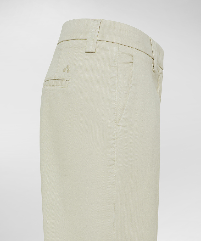 Stretch gabardine trousers