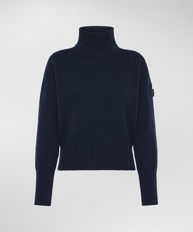 Carded wool turtleneck sweater - Clothing & accessories | Peuterey