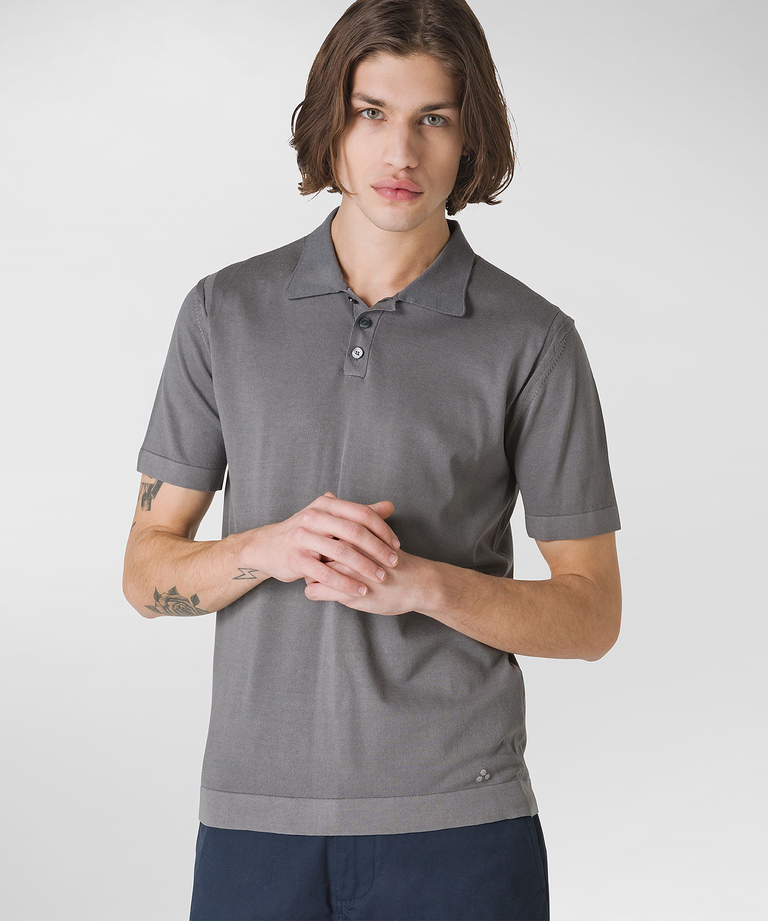 Fine knitted cotton polo - Bestsellers | Peuterey