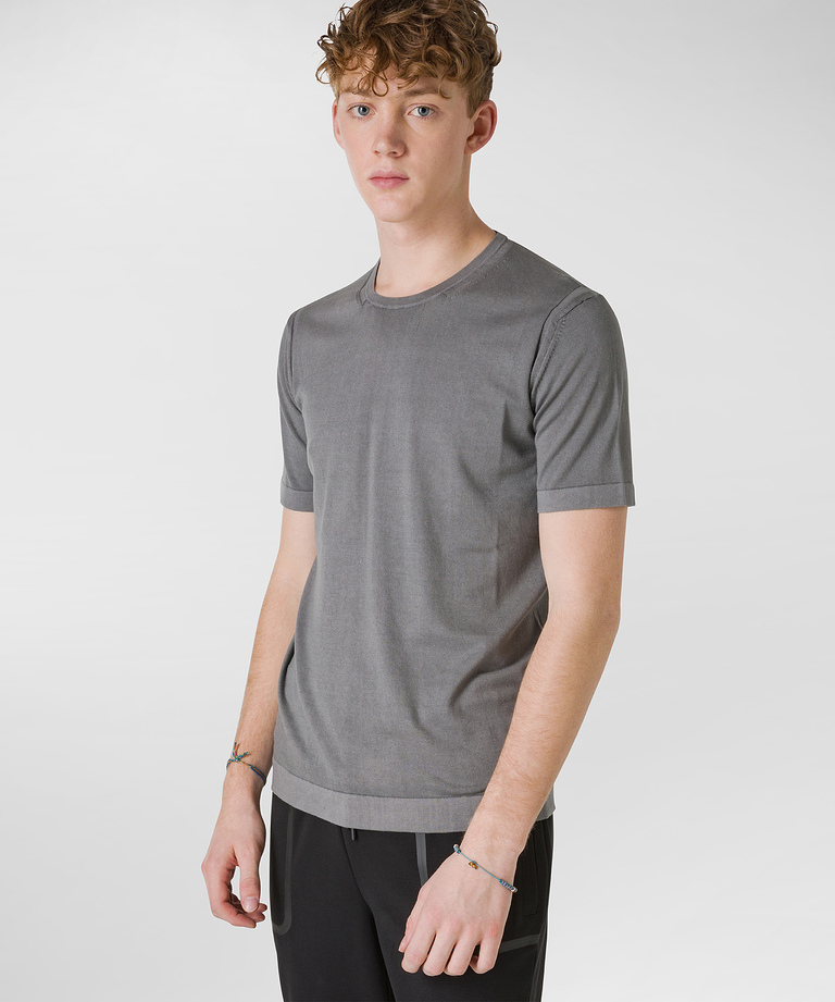 100% cotton knit t-shirt - Top And Knitwear | Peuterey