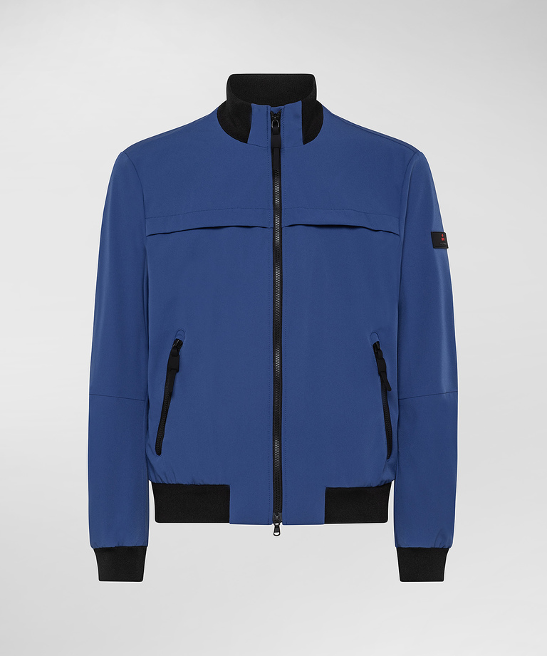 Smooth bomber jacket in stretch fabric | Peuterey