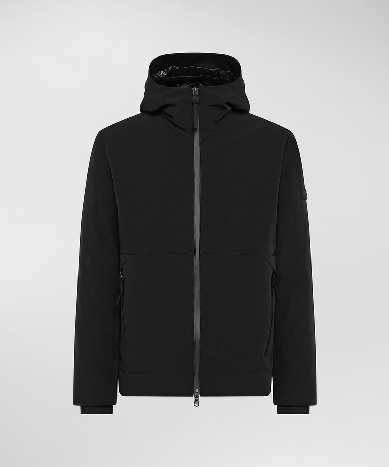 Smooth Primaloft bomber jacket with black details - Windbreakers, Bomber and Leather Jackets for men | Peuterey