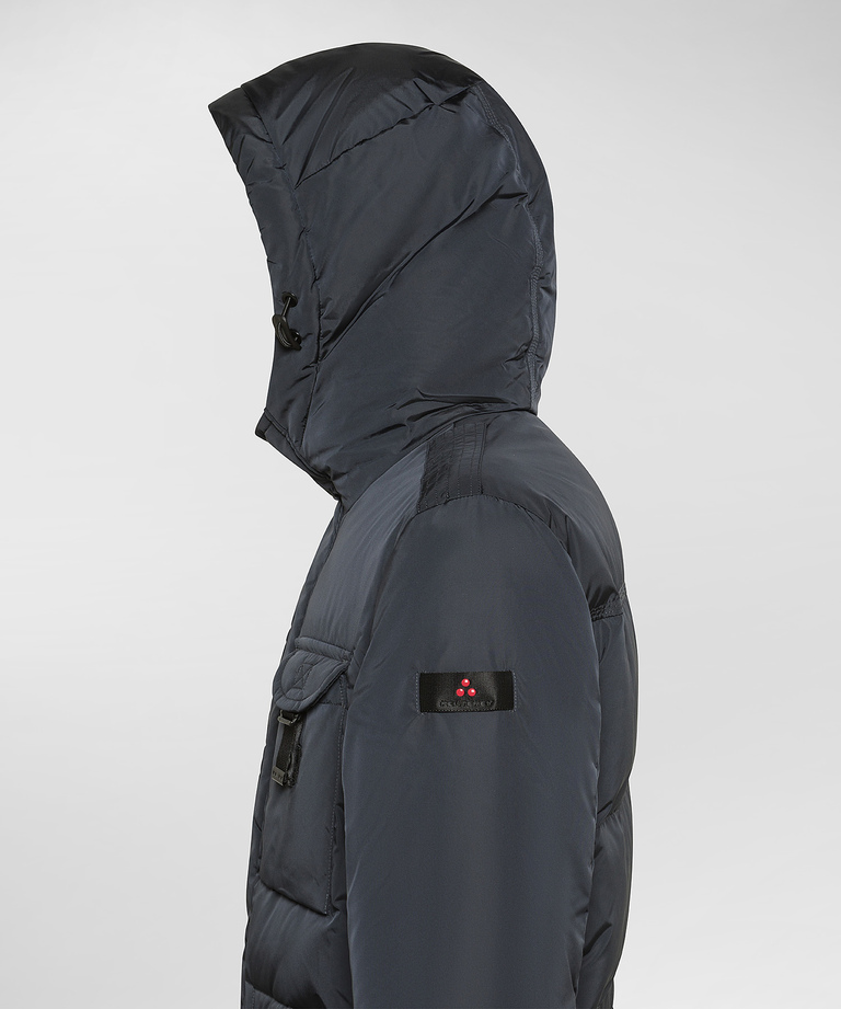Field Jacket In Taffeta’ Con Cappuccio In Pelliccia