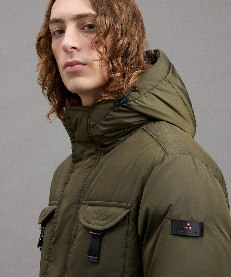 Urban field jacket with fur collar
