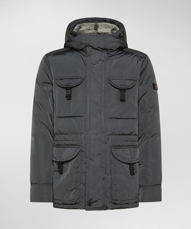 Urban field jacket with fur collar - Windbreakers, Bomber and Leather Jackets for men | Peuterey