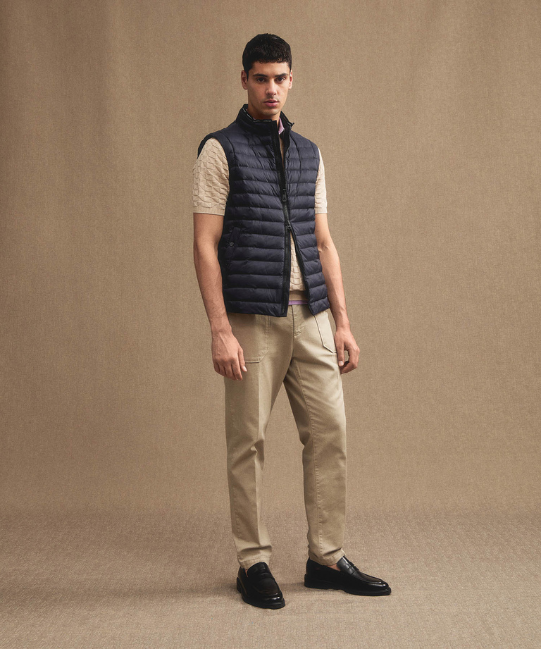 Ultra-lightweight and semi-shiny vest - Lightweight clothing for men | Peuterey