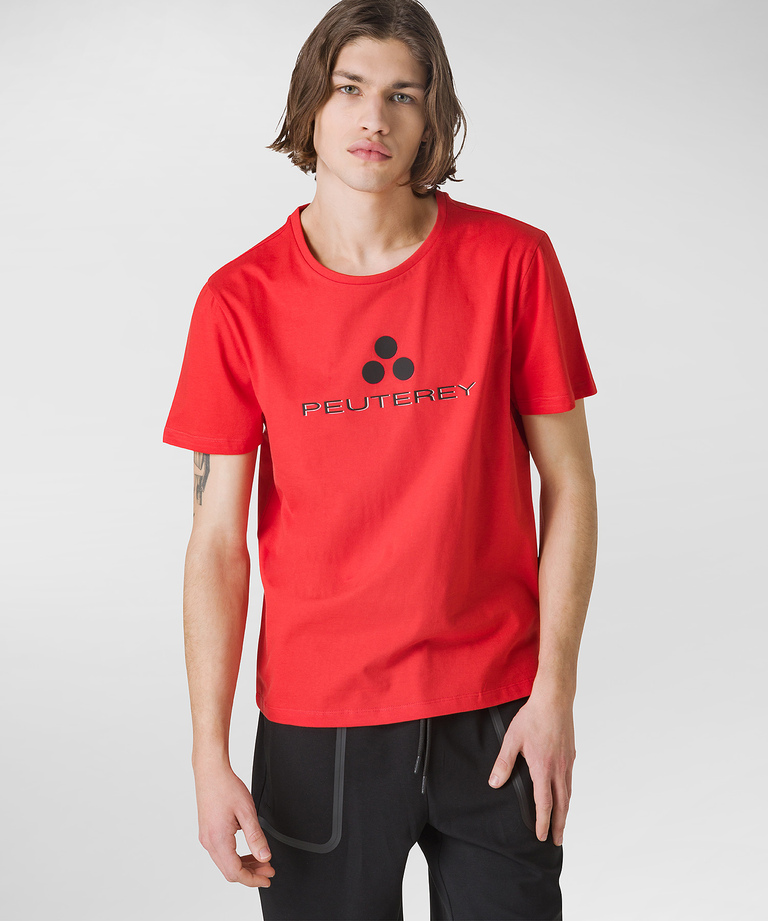 T-Shirt mit Logo-Print auf der Vorderseite - Herrenmode Frühjahr/Sommer 2023 | Peuterey