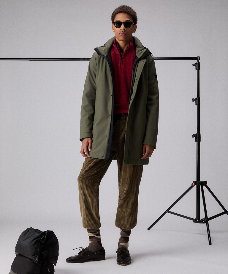 Minimal, technical three-layer trench coat - Men's Preview | Peuterey