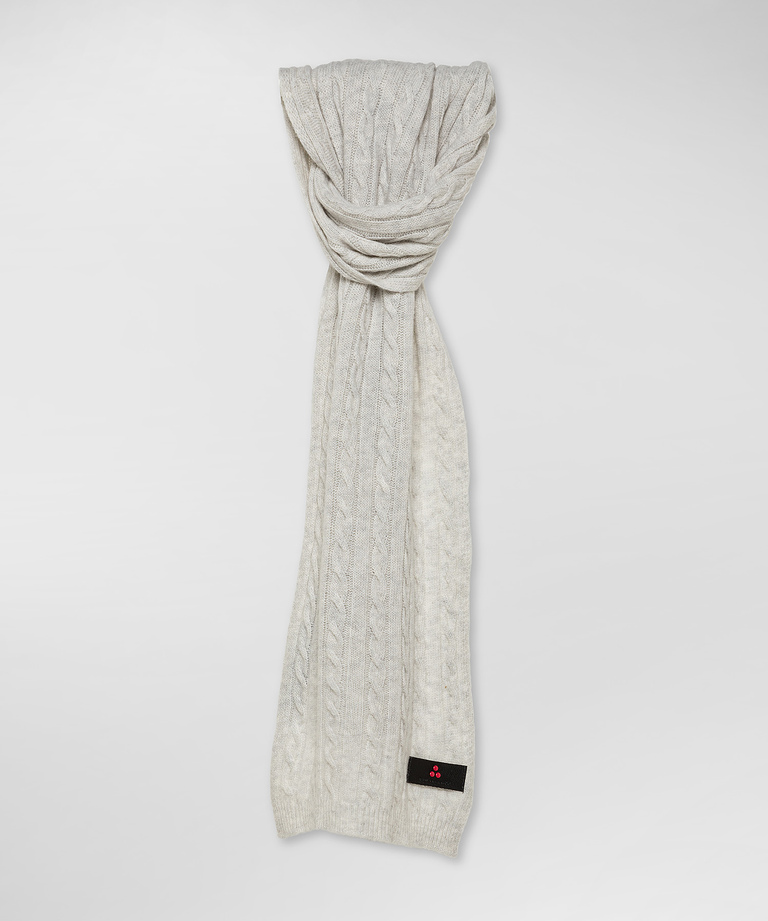 Arran knit scarf in wool blend - Scarves & Beanies For Women | Peuterey