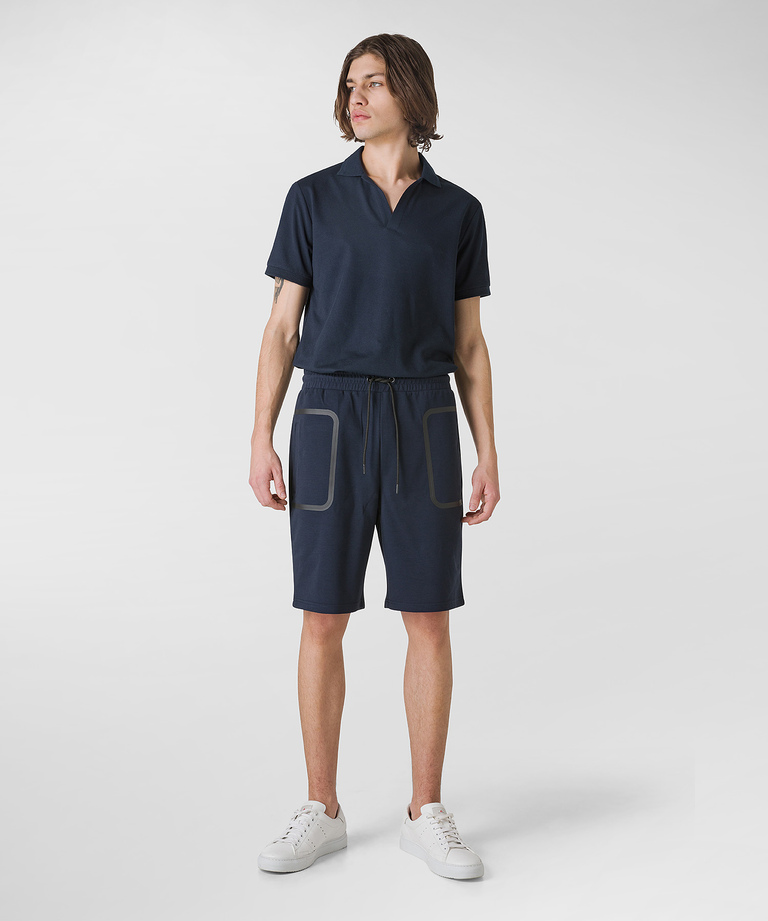 Bermuda with pockets and black rims - Trousers | Peuterey