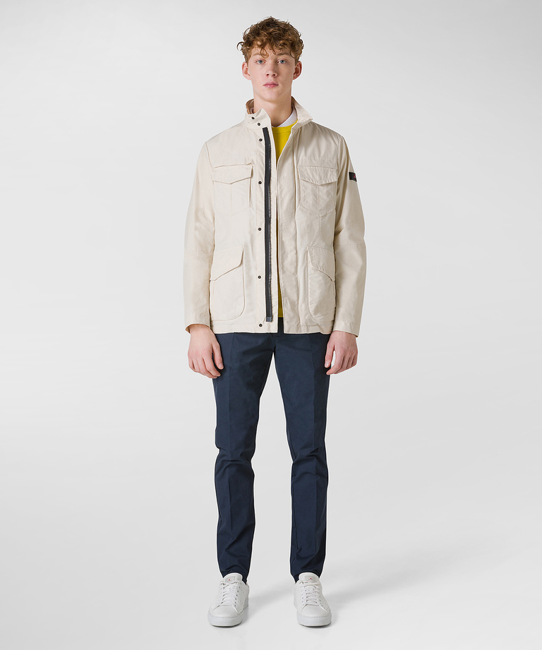 Water-repellent four-pocket field jacket - Eco-Friendly Clothing | Peuterey