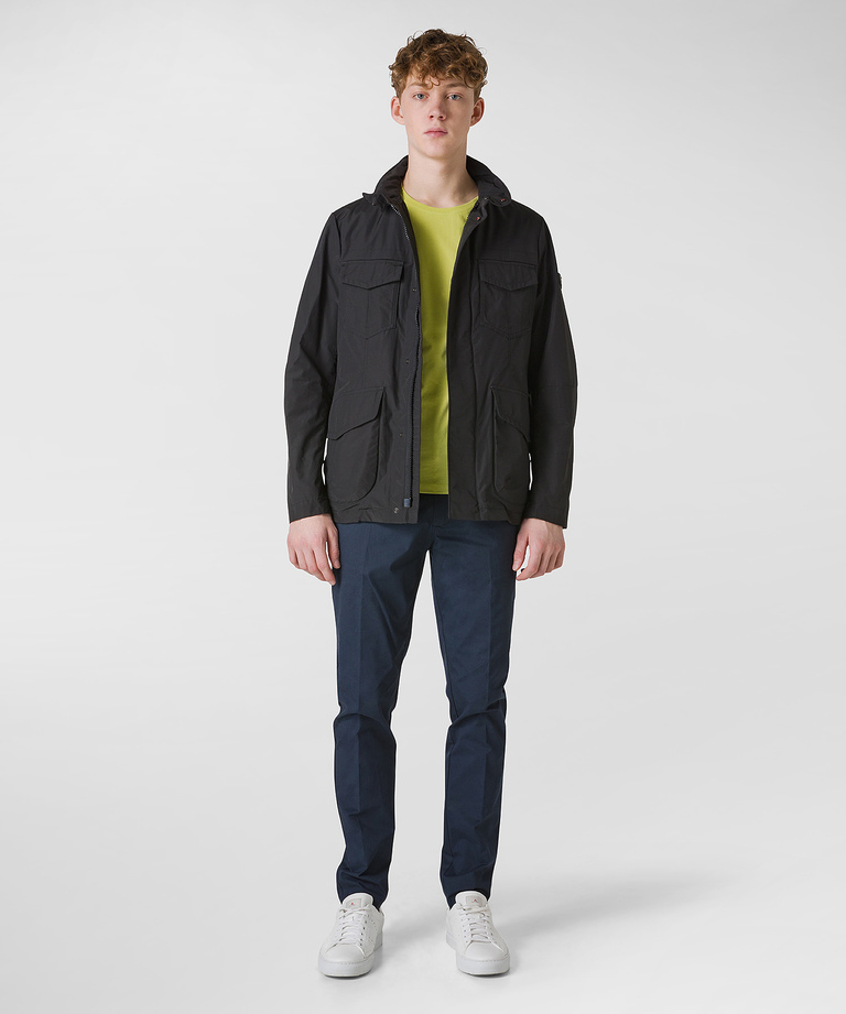 Water-repellent four-pocket field jacket - Eco-Friendly Clothing | Peuterey