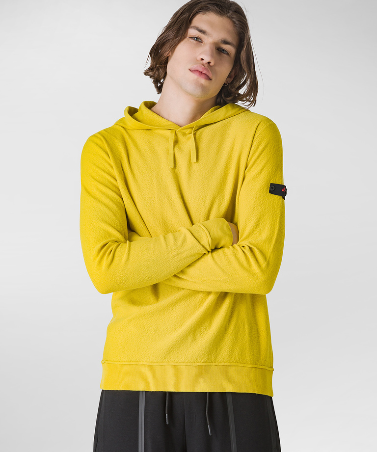 Comfortable sweatshirt with hood and logo - Clothing for Men | Peuterey