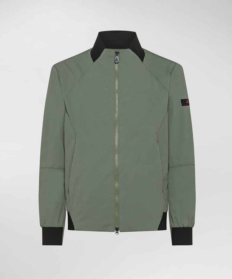 Wrinkled-effect bomber jacket - Eco-Friendly Men's Clothing | Peuterey