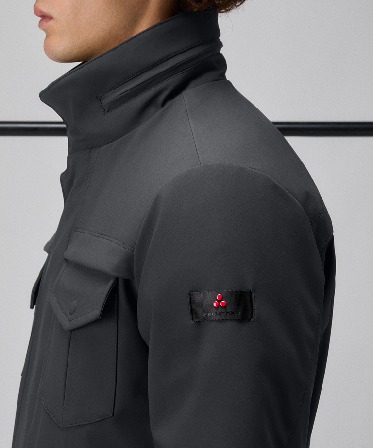 FIELD JACKET IN TESSUTO TECNICO A TRE STRATI