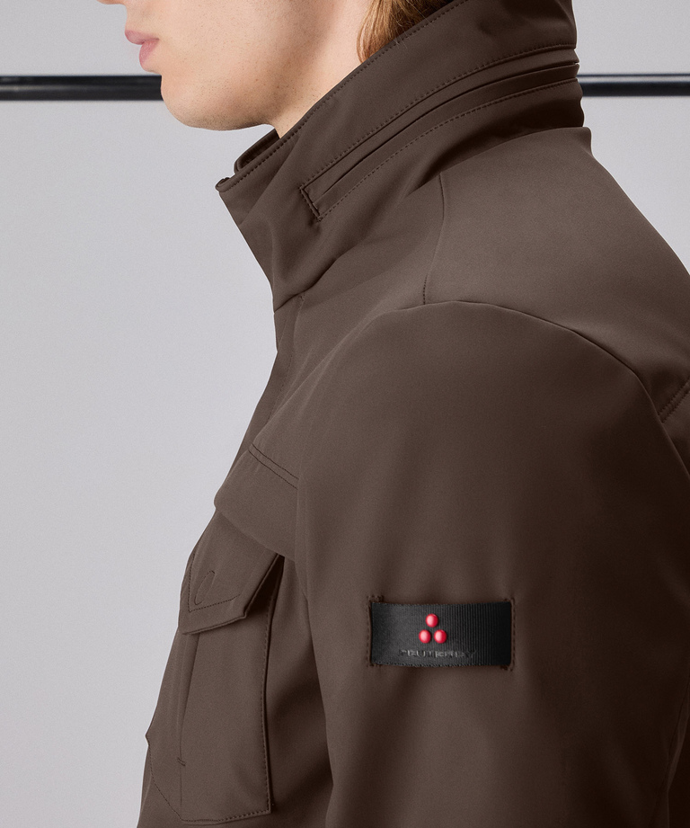 FIELD JACKET IN TESSUTO TECNICO A TRE STRATI