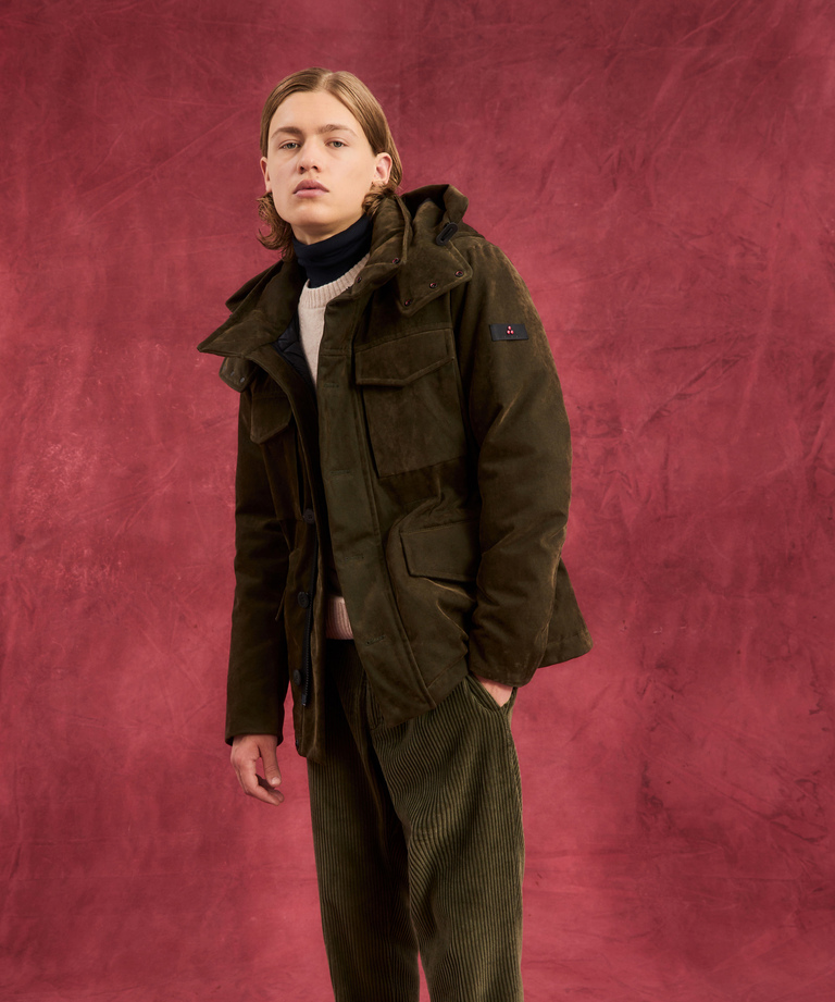 Field jacket quattro tasche in tessuto Made in Italy - Collezione Uomo Autunno-Inverno 2023 | Peuterey