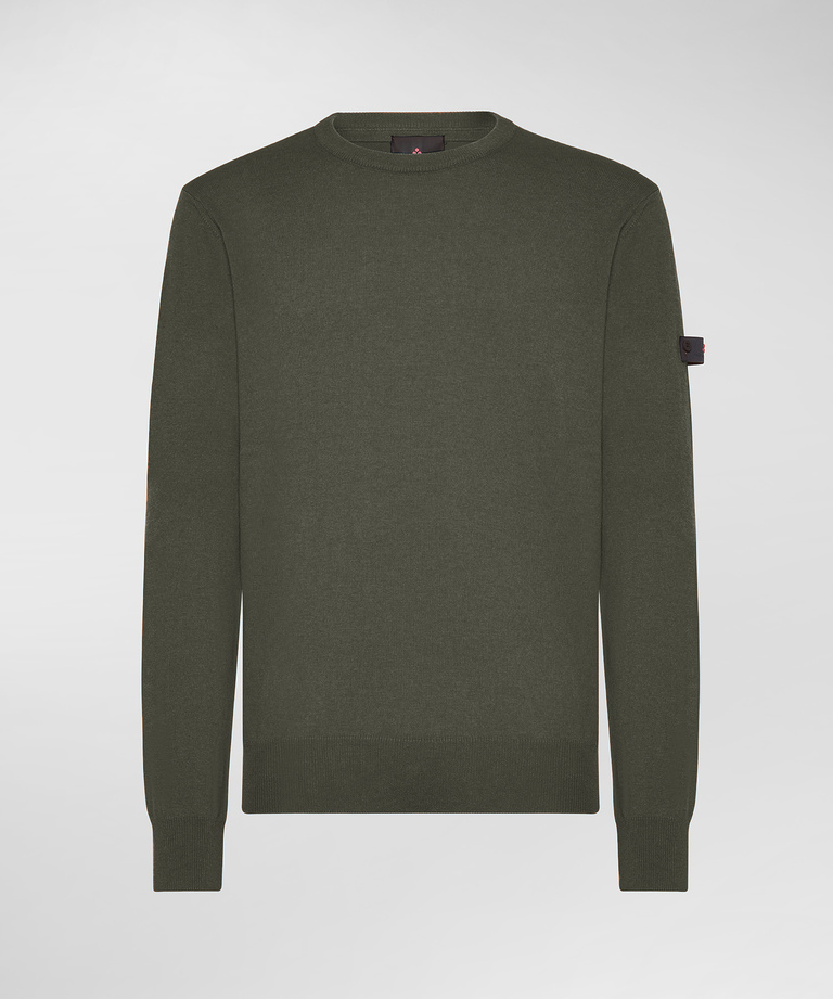 Soft wool-cotton blend sweater - Fall-Winter 2023 Menswear Collection | Peuterey