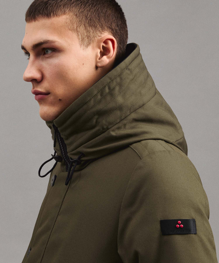 Durable Parka With Made In Italy Fabric And Fur