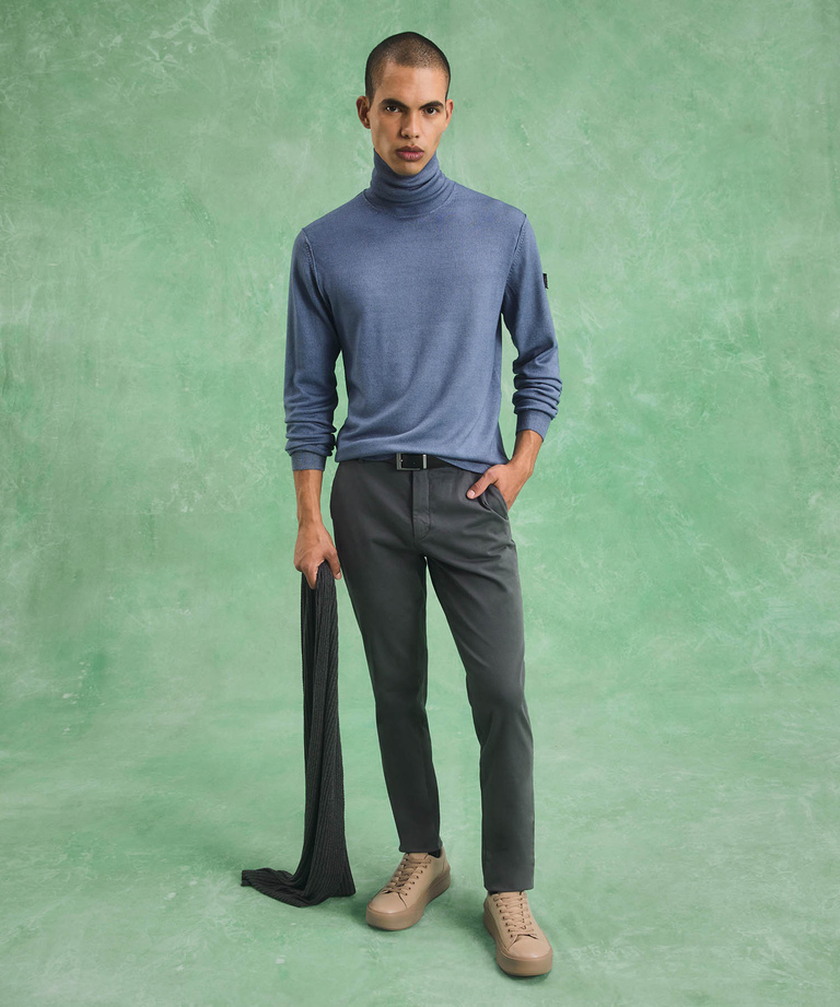 Acid-dyed merino wool sweater - Top And Knitwear | Peuterey