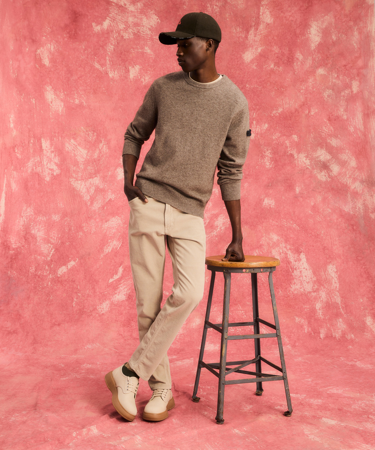 Wool knitted crew-neck sweater - Top And Knitwear | Peuterey