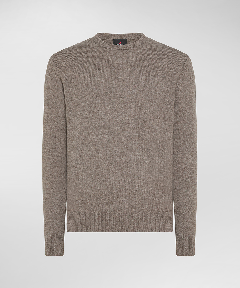 Wool knitted crew-neck sweater - Clothing for Men | Peuterey