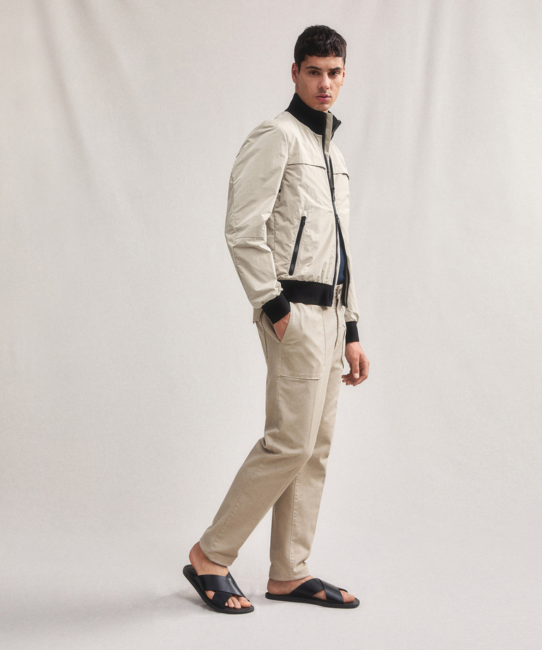 Nylon and microfibre bomber jacket - Men's Jackets - Outerwear Collection | Peuterey