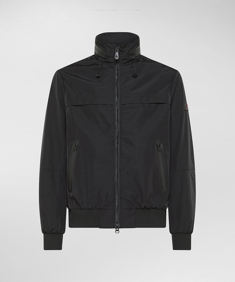 Nylon bomber jacket with foldaway hood - Lightweight clothing for men | Peuterey