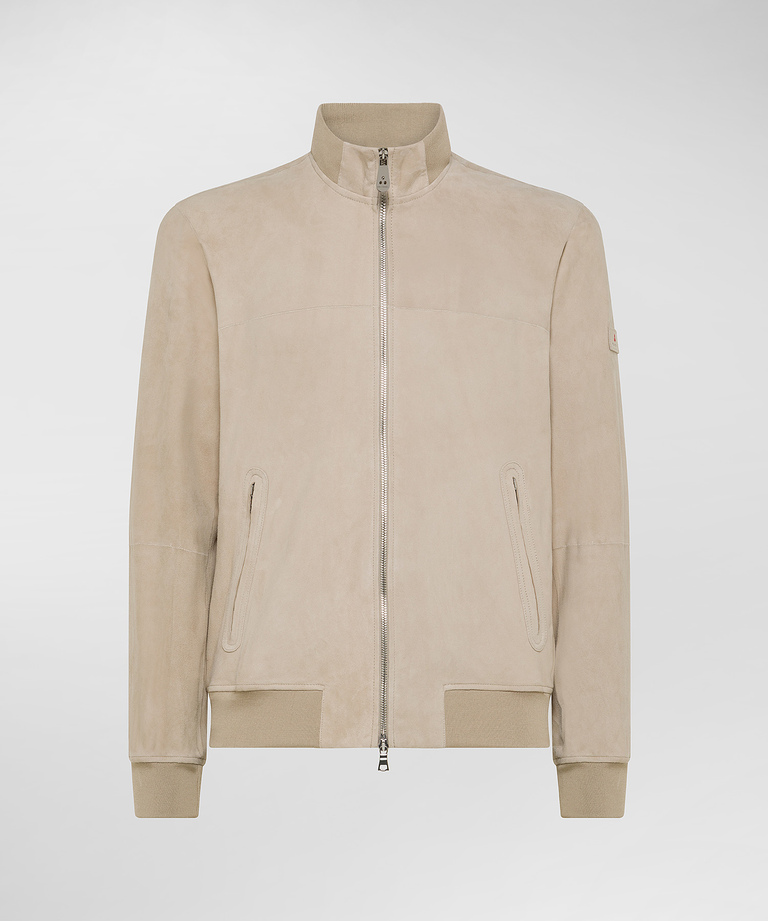 Suede leather bomber jacket - Men's Jackets - Outerwear Collection | Peuterey