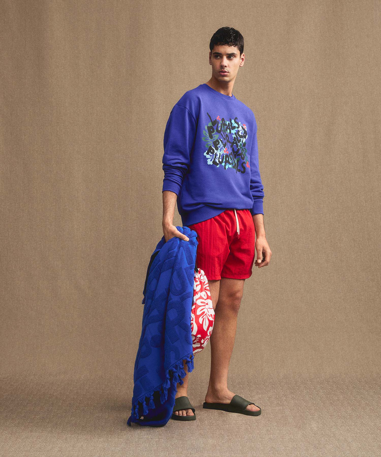 Plurals sweatshirt with tropical print - Plurals Project New Men's Collection | Peuterey