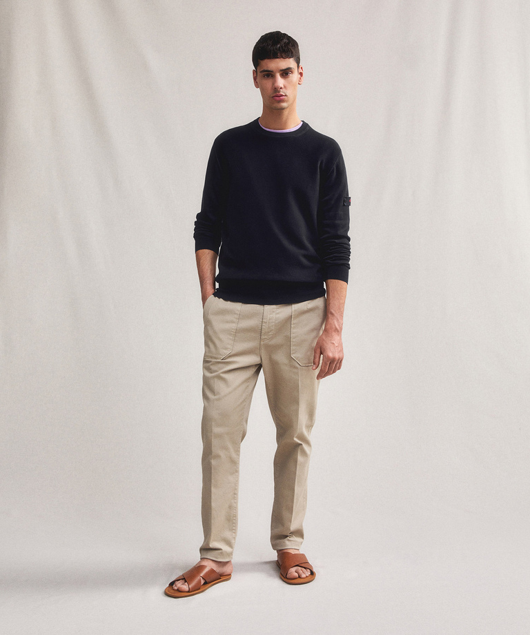 Cotton knit sweater - Gifts for Him | Peuterey