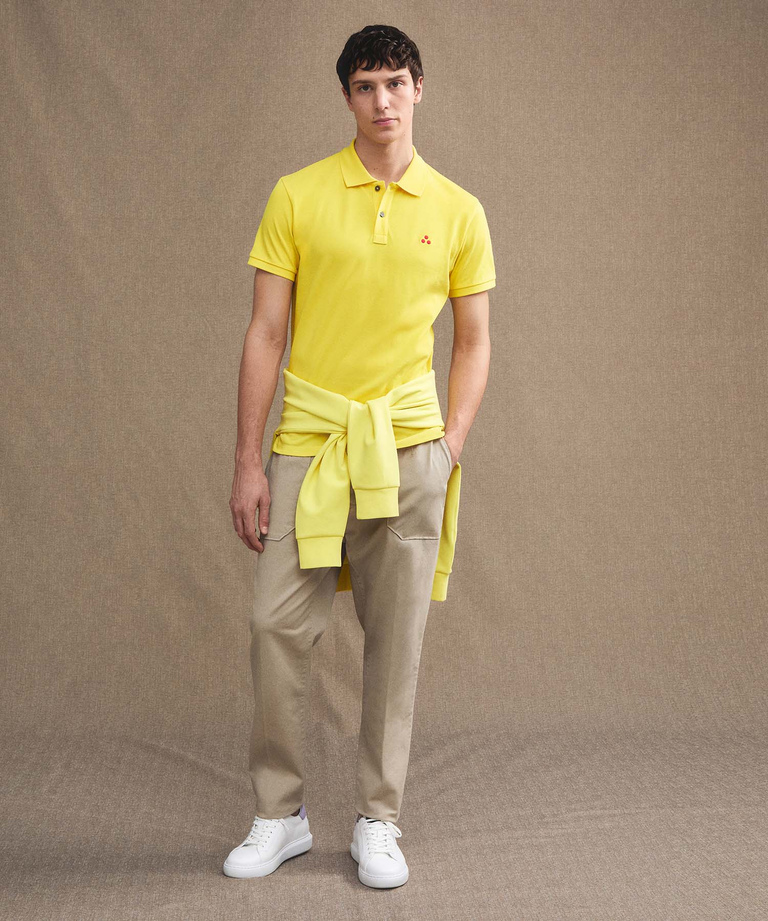 Cotton pique polo shirt - Men's Top and Knitwear | Peuterey