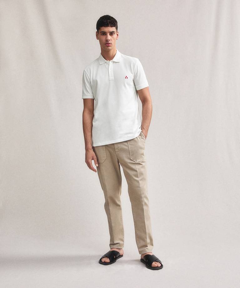 Cotton pique polo shirt - Men's Top and Knitwear | Peuterey